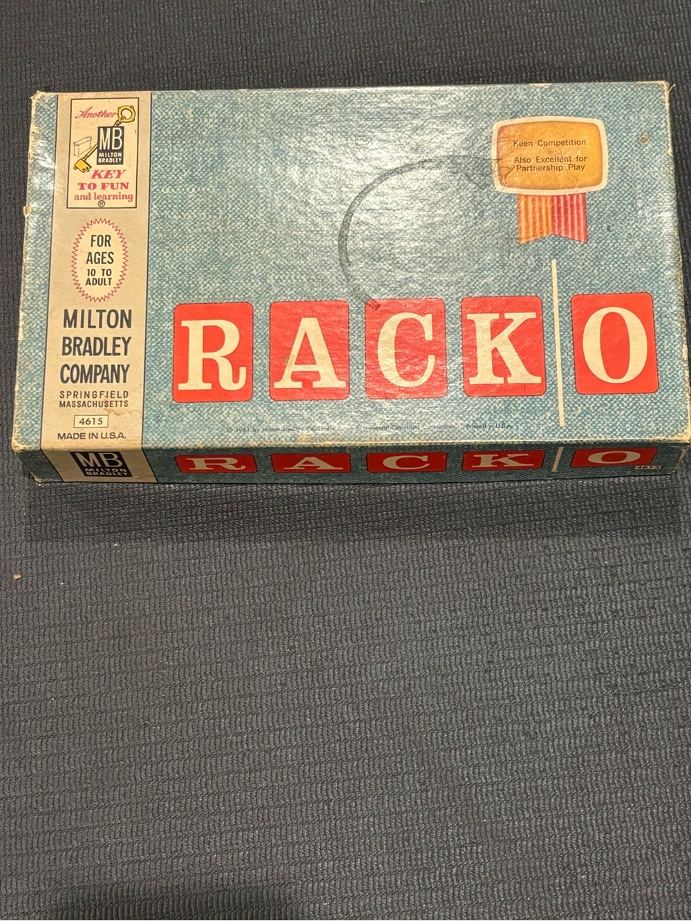 Vintage 1961 Milton Bradley Rack-O Game No. 4615 Complete Original